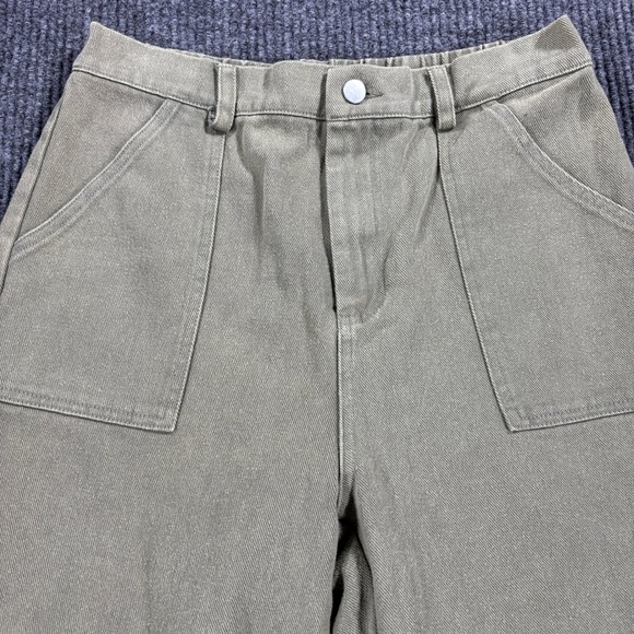 Cloud Ten Pants - Cloud Ten Jogger Pants Women Large Olive Green High Rise Cotton Twill CP10439Y